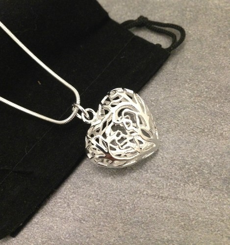 Collier coeur argent - collier,