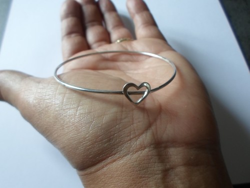 Bracelet argent massif - en,
