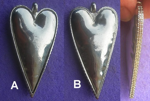Pendentif forme coeur - en, de