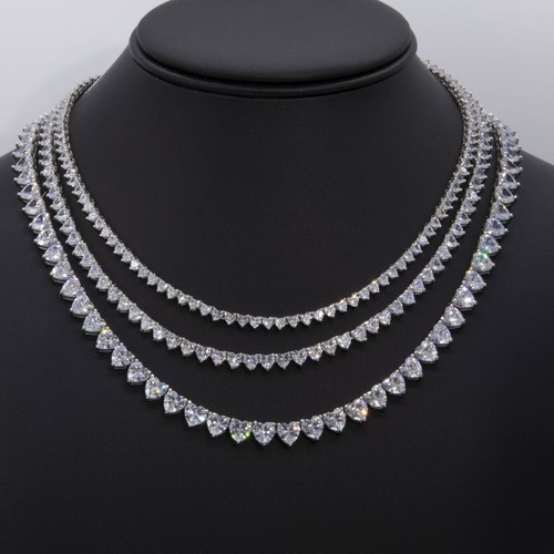 Brillant coeur tennis - tennis, collier