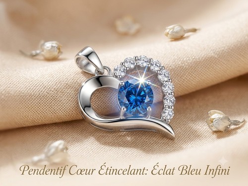 Pendentif coeur argent 999 - coeur,